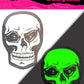 Glitter Skull Pasties