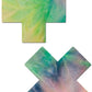 Pastel Tie-Dye Rainbow Cross Pasties