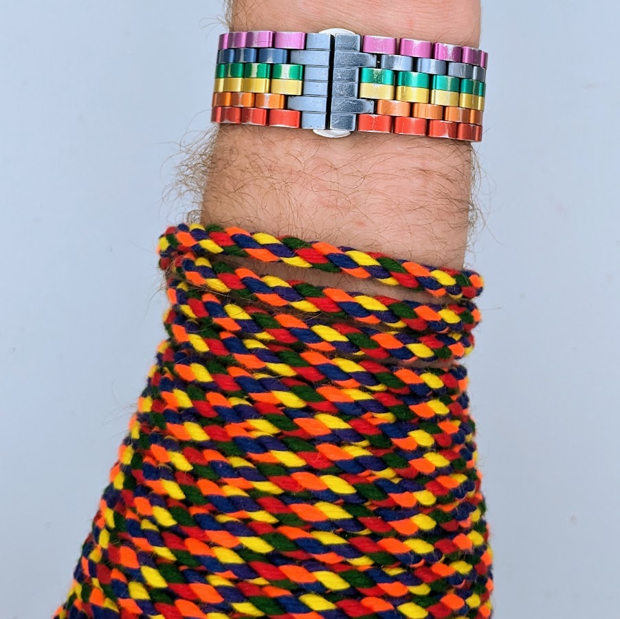Rainbow POSH - Corde de bondage en polyester filé à 3 torons - Chanvre synthétique - 6mm