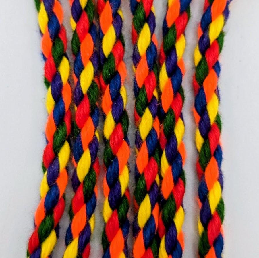 Rainbow POSH - Corde de bondage en polyester filé à 3 torons - Chanvre synthétique - 6mm