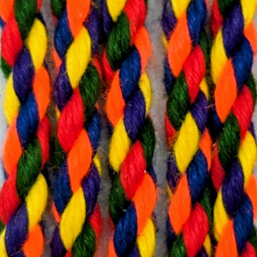 Rainbow POSH - Corde de bondage en polyester filé à 3 torons - Chanvre synthétique - 6mm