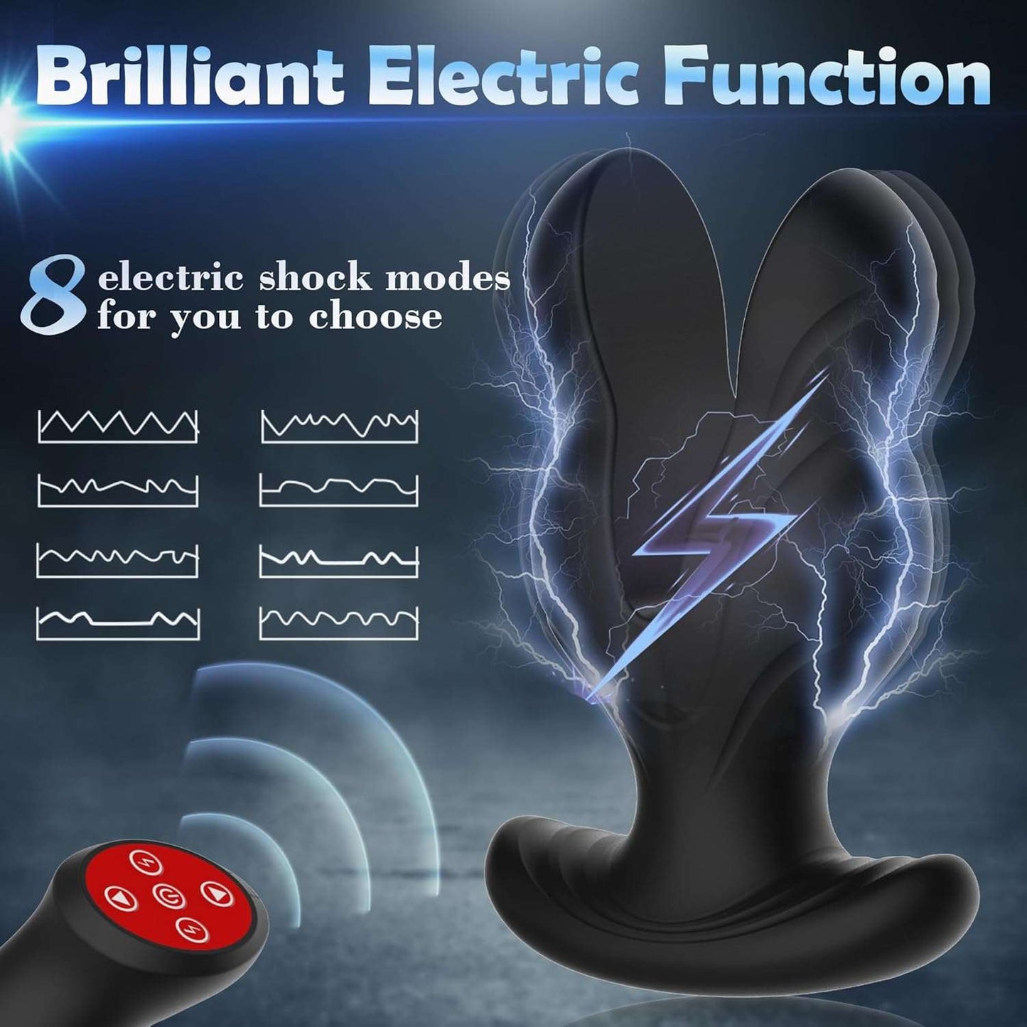 PowerSurge Electric Shock Anal Vibrating Plug