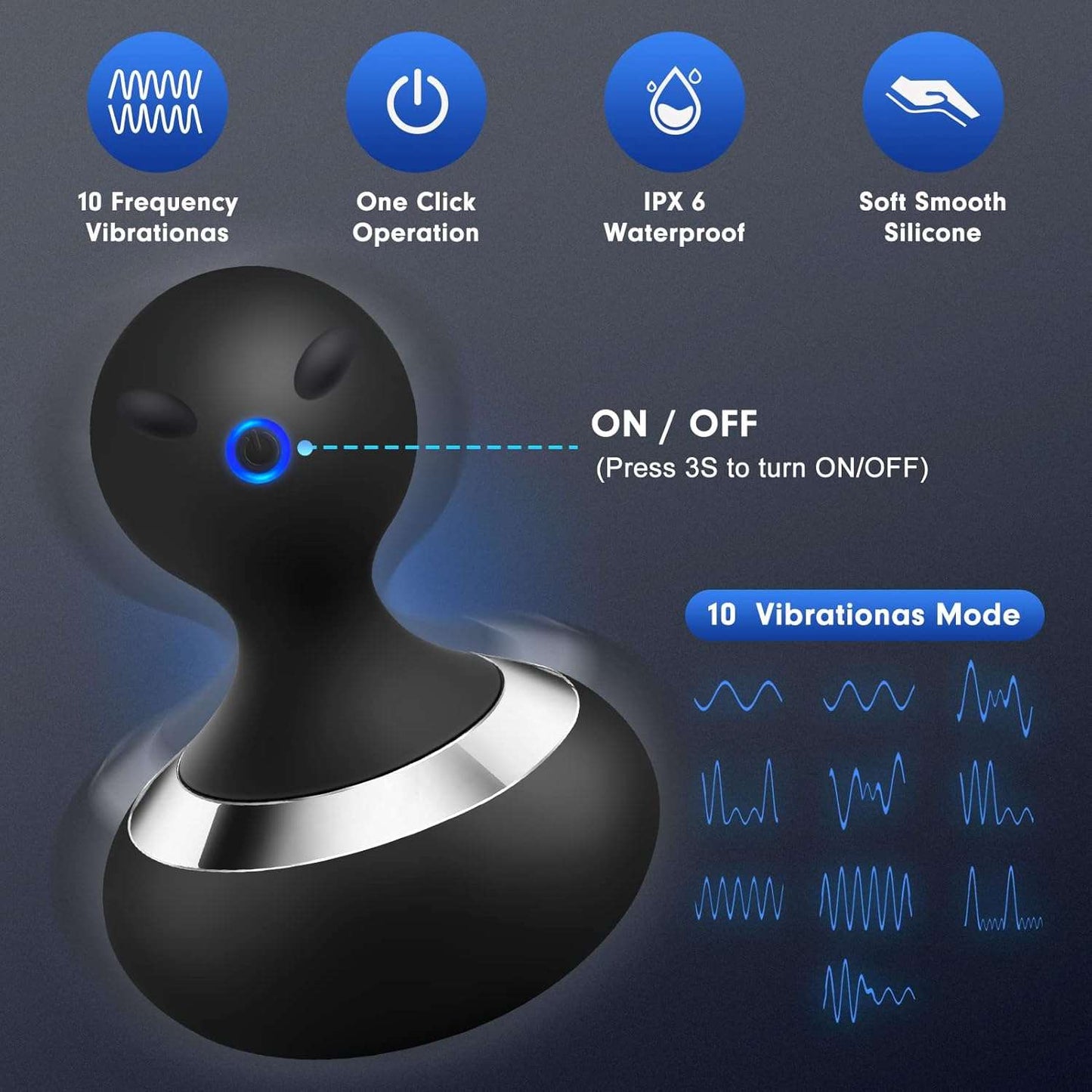 Vibrador clitoriano de potentes vibraciones PulseMirage
