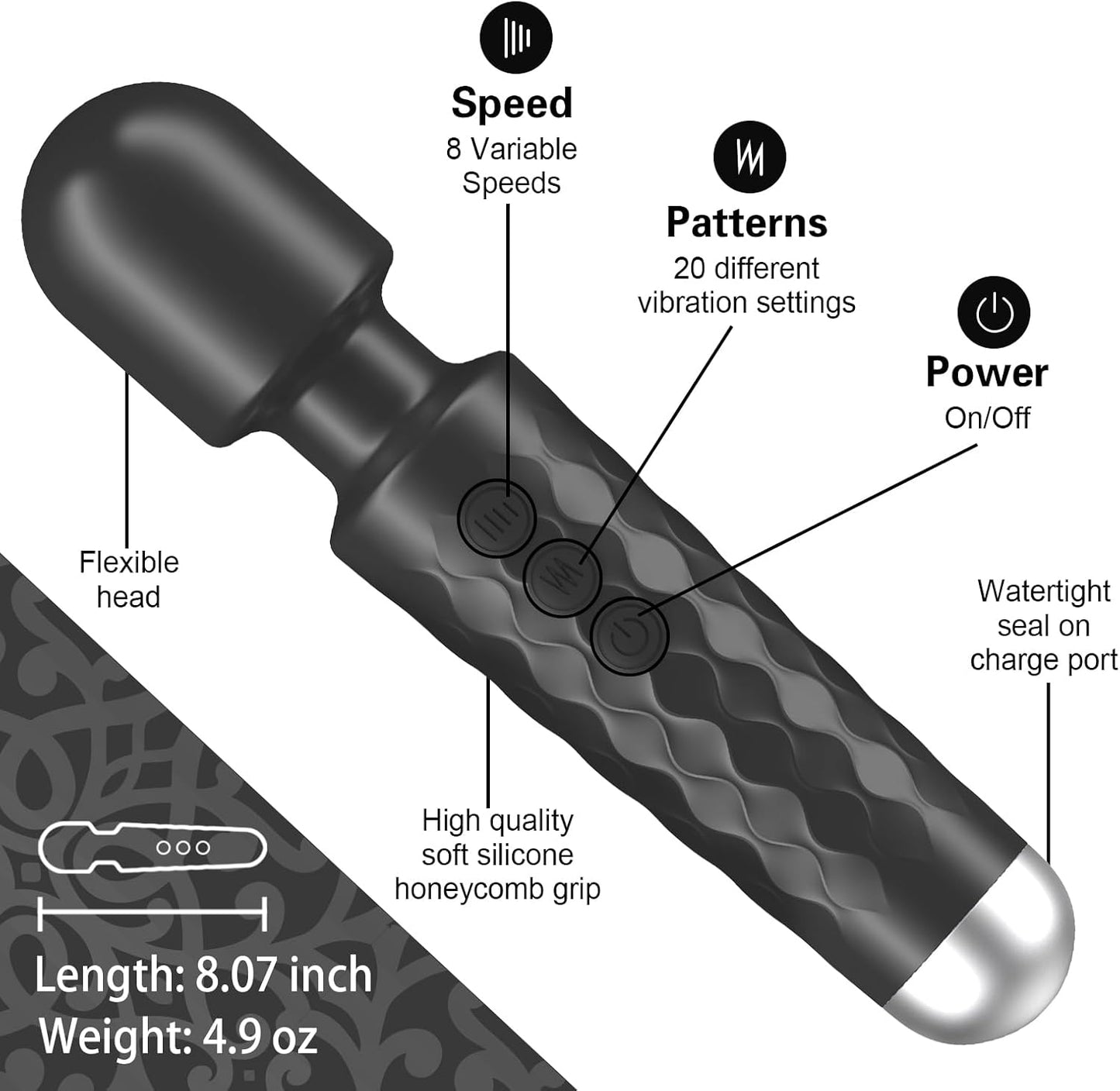 Vibrador estimulador de clítoris PulseWand