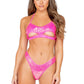 Sequin Underboob Cutout Bikini Top