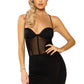 Mesh Corset Look Dress