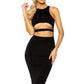 Bodycon Mini Dress with Underboob Detail