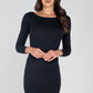 Ribbed Long Sleeve Mini Dress
