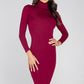 Classic Turtle Neck Midi Dress