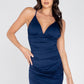 Scrunched Triangle Top Mini Dress