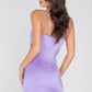 Lavender Mini Scrunch Dress