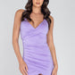 Lavender Mini Scrunch Dress