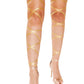 Gold Metallic Leg Wraps