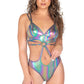 Iridescent Strappy Romper