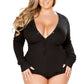 Plus Size Cozy Sweater Romper