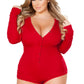 Plus Size Cozy Sweater Romper