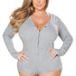 Plus Size Cozy Sweater Romper