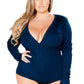 Plus Size Cozy Sweater Romper