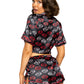 Lip Print Satin Pajama Set