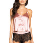 Elegant Satin and Lace Pajama Set