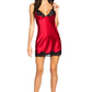 Satin Chemise with Lace