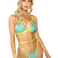 Strappy Neon Bra and Panty Set