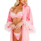 Lace and Satin Underwire Bra Set
