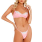 Lace and Satin Underwire Bra Set