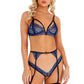 Glittered Strappy Garter Set