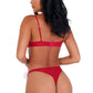 Satin and Marabou Bra Set