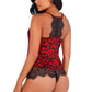 Heart Shaped Leopard Pajama Set