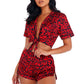 Leopard Heart Pajama Set