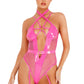 Strappy Vinyl Bodysuit