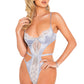 Satin and Lace Underwire Teddy