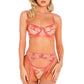 Embroidered Floral Bra and Garter Set