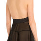 Lace and Mesh Halter Chemise