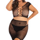 Plus Size Back Story Top and Skirt