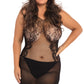 Plus Size Lace Fantasy Mini Chemise