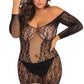 Plus Size Demure Long Sleeve Chemise