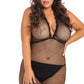Plus Size Take Me Fishnet Chemise