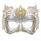 Gilded Elegance: Gold & Silver Mask