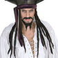 Caribbean Pirate Hat with Dreads