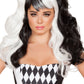 Black and White Pigtail Wig