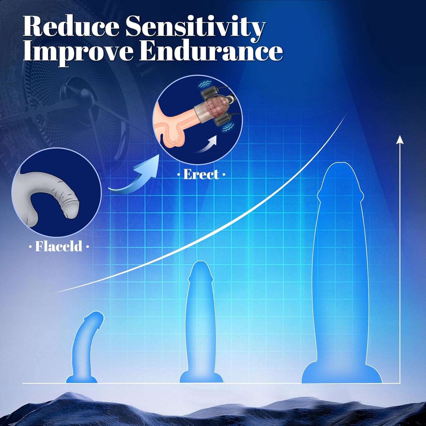 Masturbador masculino RippleGlow Endurance Boost