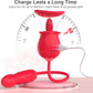 RoseBloom Clit Suction Dildo Vibrator