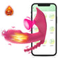 Vibrador Dildo 3 en 1 con Control Bluetooth por APP y Succión de Vacío y Calefacción | Estimulador de Vagina y Clítoris | Juguete Sexual Masturbador Femenino para Mujeres