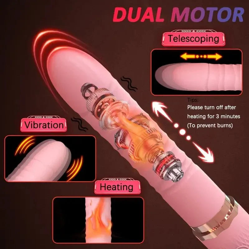 Vibrador de Doble Empuje HeatDrive
