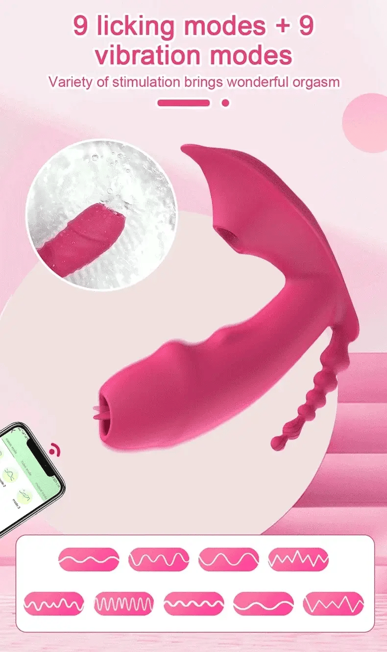 Vibrador Dildo 3 en 1 con Control Bluetooth por APP y Succión de Vacío y Calefacción | Estimulador de Vagina y Clítoris | Juguete Sexual Masturbador Femenino para Mujeres