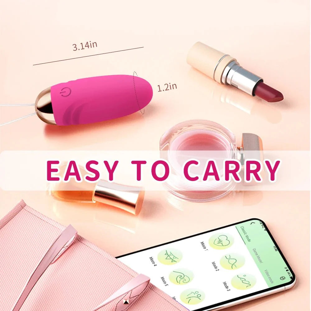 Vibrador Huevo Vestible con Control por Aplicación SyncPlay