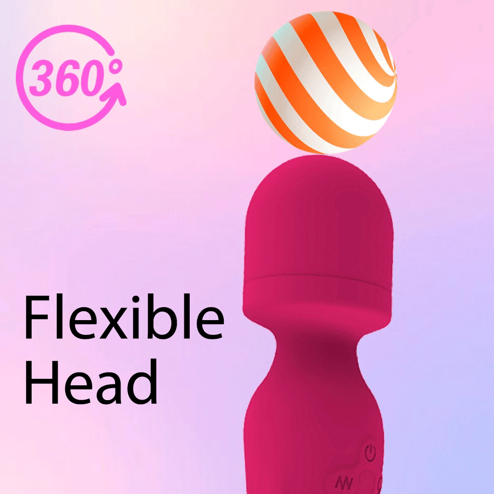 VeloraIgnite Vibrador con varita de doble cabezal térmico